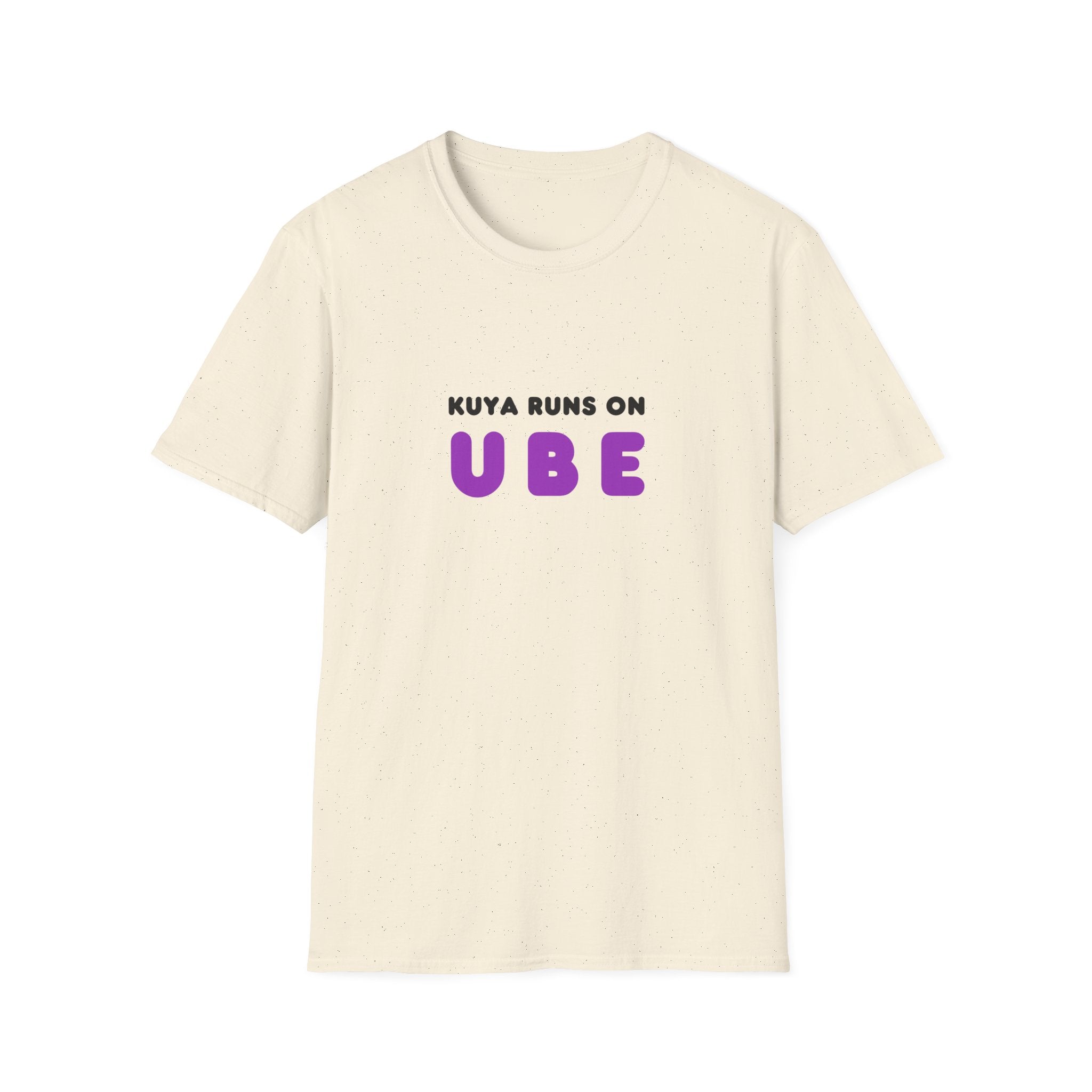 “Kuya Runs on Ube” T-Shirt — Filipino Foodie Purple Ube Dessert Tee