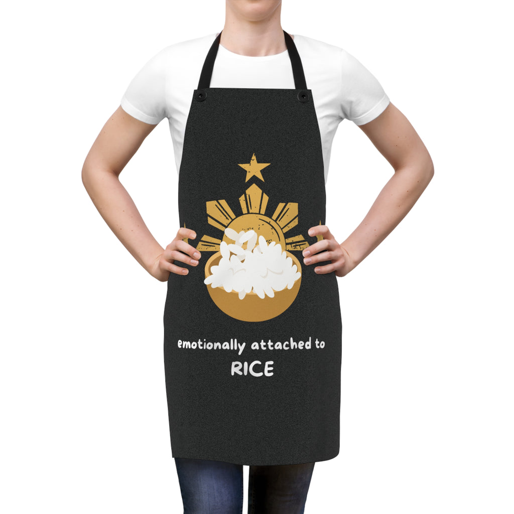 Emotionally Attached to Rice Apron | Filipino Sun Stars Rice Bowl Design