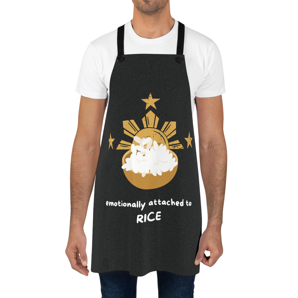 Emotionally Attached to Rice Apron | Filipino Sun Stars Rice Bowl Design