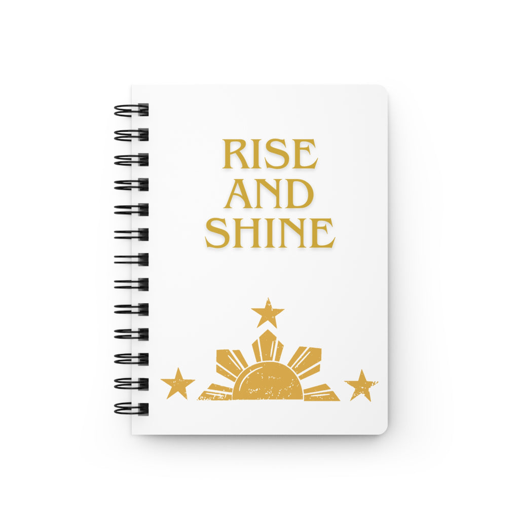 Spiral Notebook — "Rise and Shine / Chase That Grind" Motivational Journal