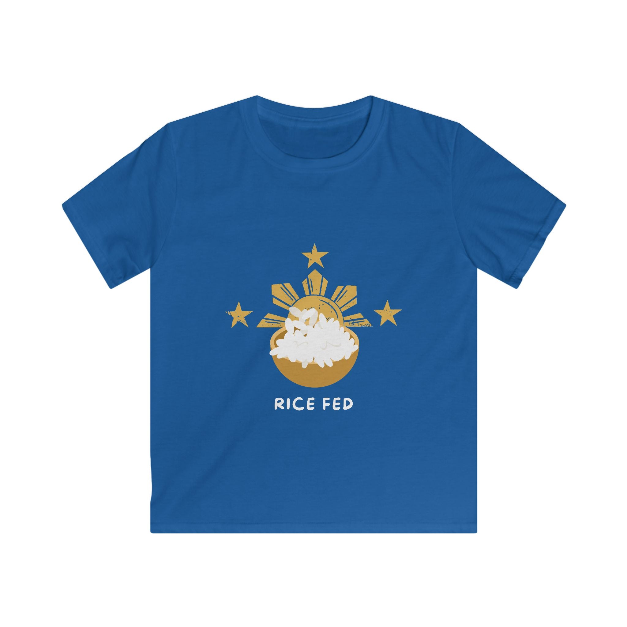 Kids Tee — "Rice Fed" Filipino Pride Rice Bowl Design