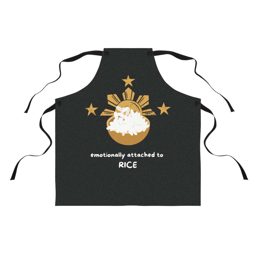 Emotionally Attached to Rice Apron | Filipino Sun Stars Rice Bowl Design