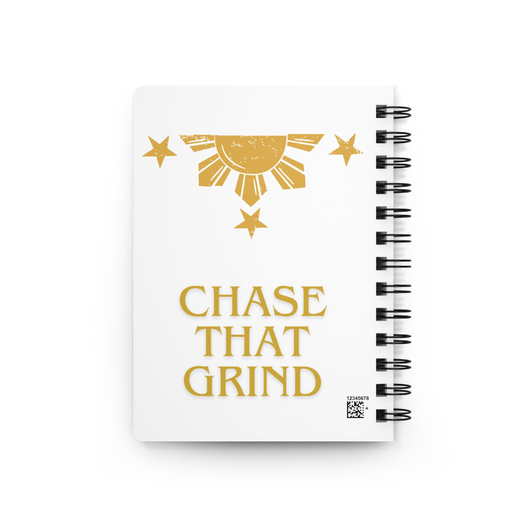 Spiral Notebook — "Rise and Shine / Chase That Grind" Motivational Journal