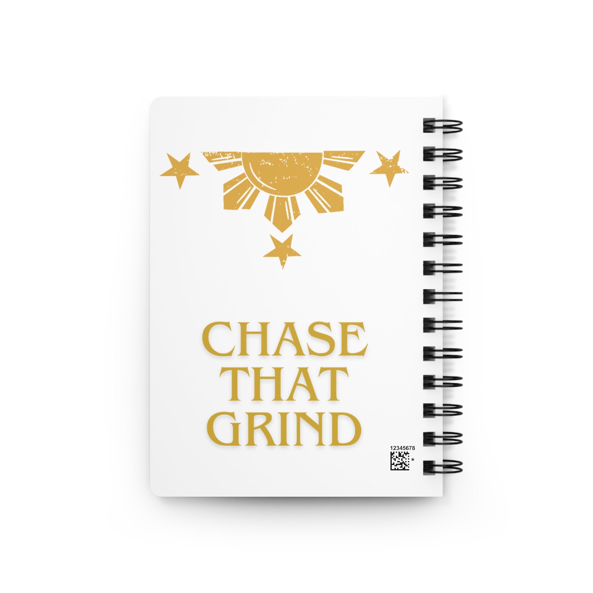 Spiral Notebook — "Rise and Shine / Chase That Grind" Motivational Journal