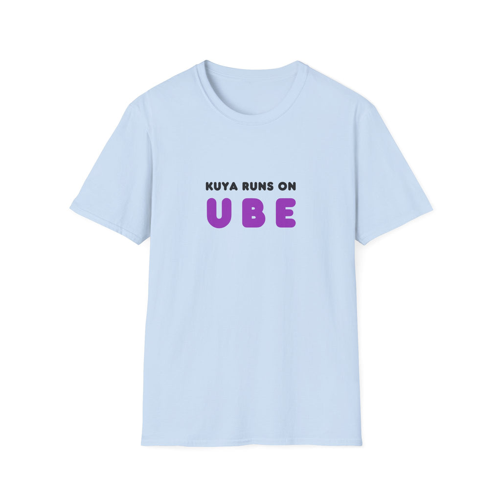 “Kuya Runs on Ube” T-Shirt — Filipino Foodie Purple Ube Dessert Tee