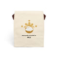 Emotionally Attached to Rice Canvas Lunch Bag with Strap | Rice Bowl Illustration